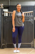 BARE Performance Riding Tights - Navy Houndstooth